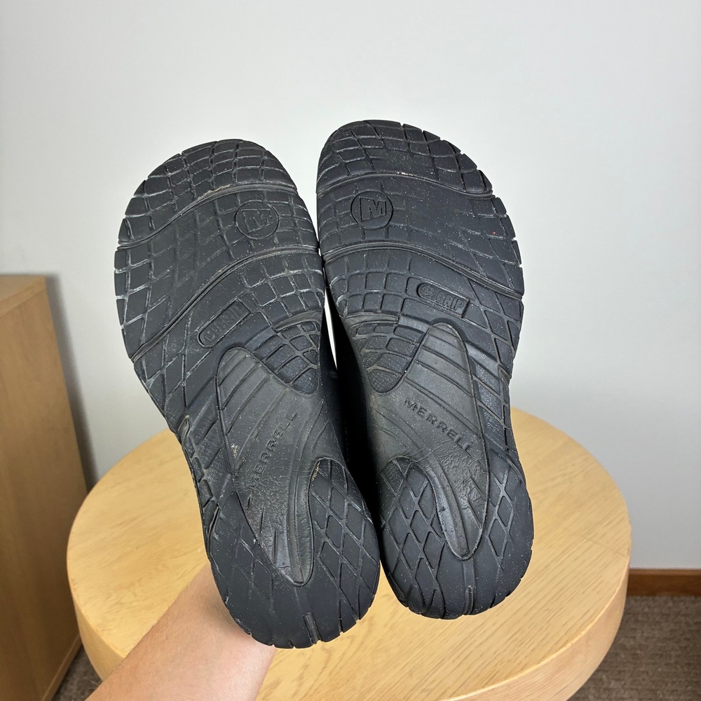 Merrell Low Wedge Leather Slip On Clogs Shoes Women's 7.5 Comfort Support - Picture 6 of 7